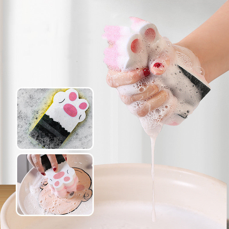 Kitchen Scrubber And Dishwashing Sponge Block